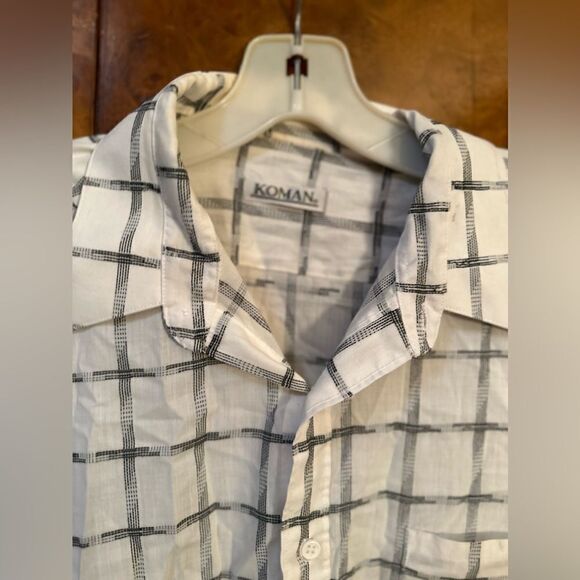 Koman vintage button down top - Picture 3 of 4